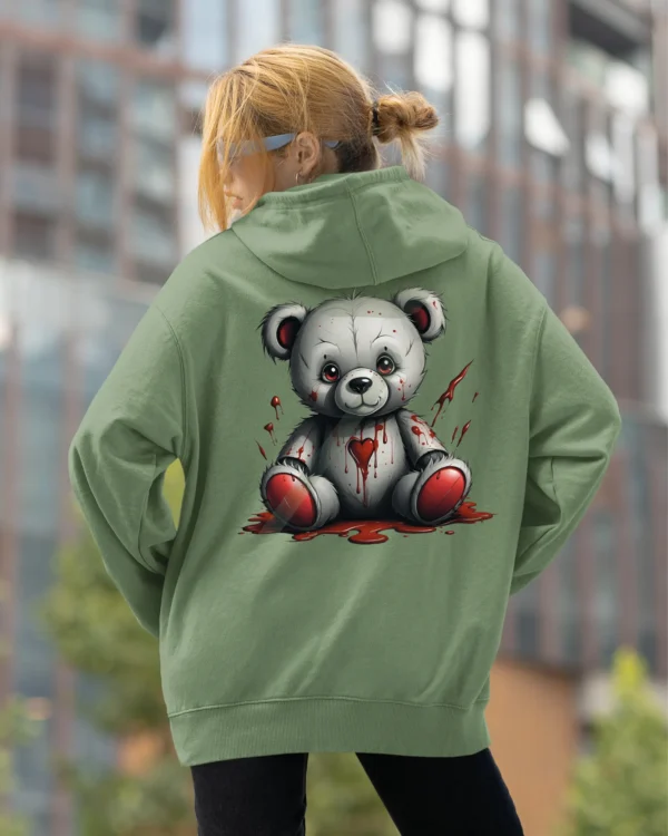 Bluza oversize z kapturem <br>Mroczny miś