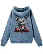 Bluza oversize z kapturem <br>Mroczny miś