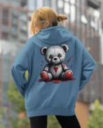 Bluza oversize z kapturem <br>Mroczny miś