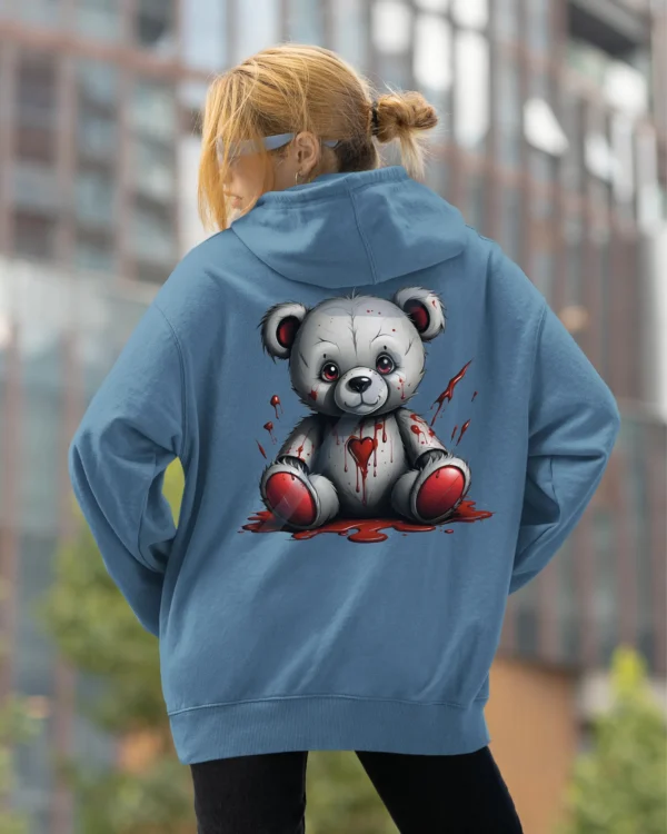 Bluza oversize z kapturem <br>Mroczny miś