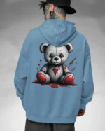 Bluza oversize z kapturem <br>Mroczny miś