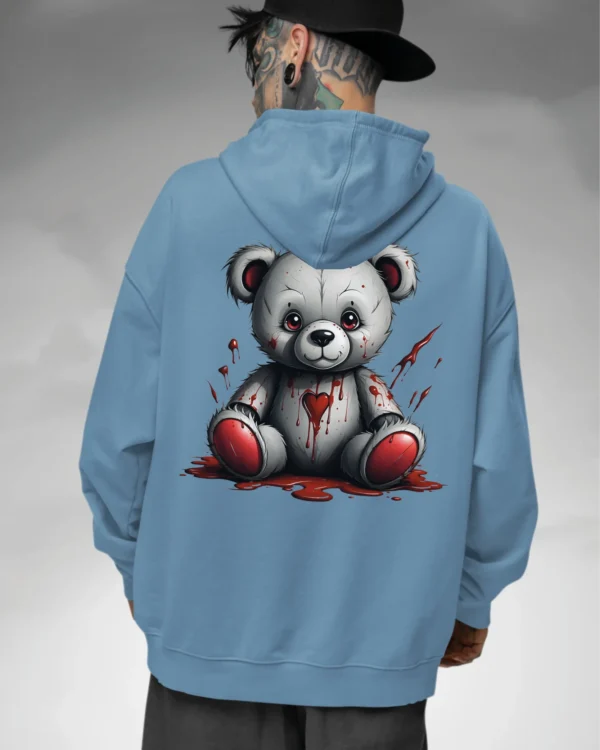 Bluza oversize z kapturem <br>Mroczny miś