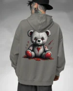 Bluza oversize z kapturem <br>Mroczny miś