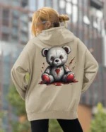 Bluza oversize z kapturem <br>Mroczny miś