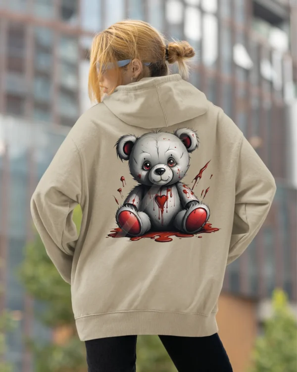 Bluza oversize z kapturem <br>Mroczny miś