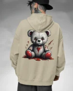 Bluza oversize z kapturem <br>Mroczny miś