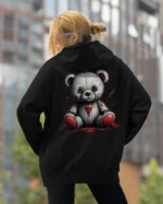 Bluza oversize z kapturem <br>Mroczny miś