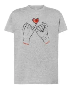 Koszulka personalizowana dla par <br>Splecione dłonie i imiona zakochanych