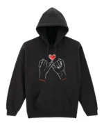 Bluza personalizowana z kapturem Splecione dłonie i imiona zakochanych