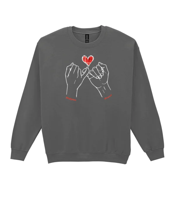 Bluza personalizowana dla par <br>Splecione dłonie i imiona zakochanych