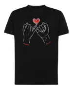 Koszulka personalizowana dla par <br>Splecione dłonie i imiona zakochanych