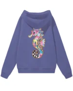 Bluza oversize z kapturem <br>Kolorowy konik morski