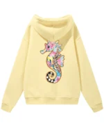 Bluza oversize z kapturem <br>Kolorowy konik morski