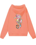 Bluza oversize z kapturem Kolorowy konik morski