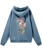 Bluza oversize z kapturem <br>Kolorowy konik morski