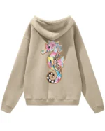 Bluza oversize z kapturem <br>Kolorowy konik morski