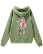 Bluza oversize z kapturem <br>Kolorowy konik morski