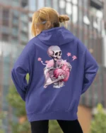 Bluza oversize z kapturem <br>Szkielet z pękniętym sercem