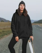 Bluza oversize z kapturem <br>Szkielet z pękniętym sercem