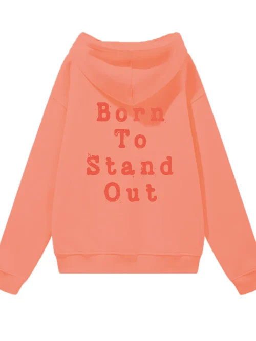 Bluza oversize z kapturem Born to Stand Out – stylowa pewność siebie