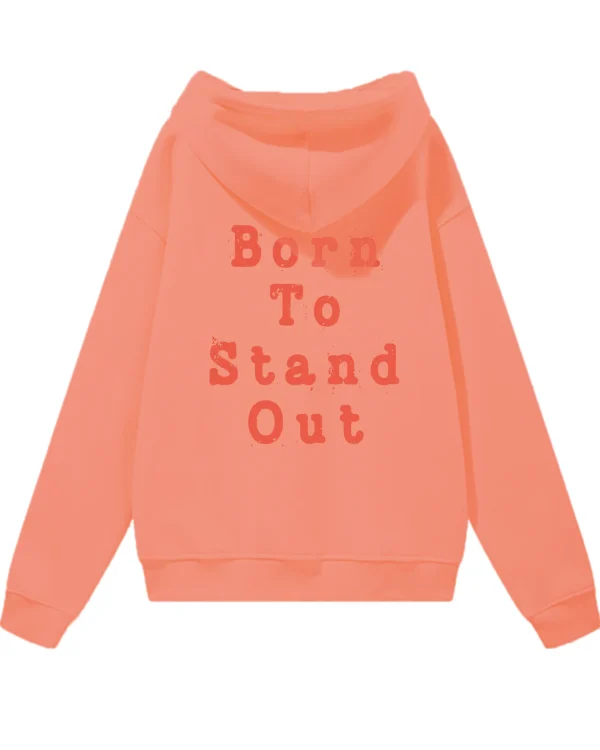 Bluza oversize z kapturem Born to Stand Out – stylowa pewność siebie