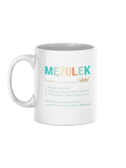 Kubek dla Męża Personalizowany Mężulek z imieniem