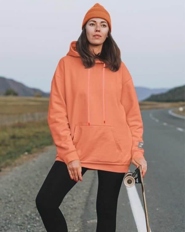 Bluza oversize z kapturem Kangurka Cozy