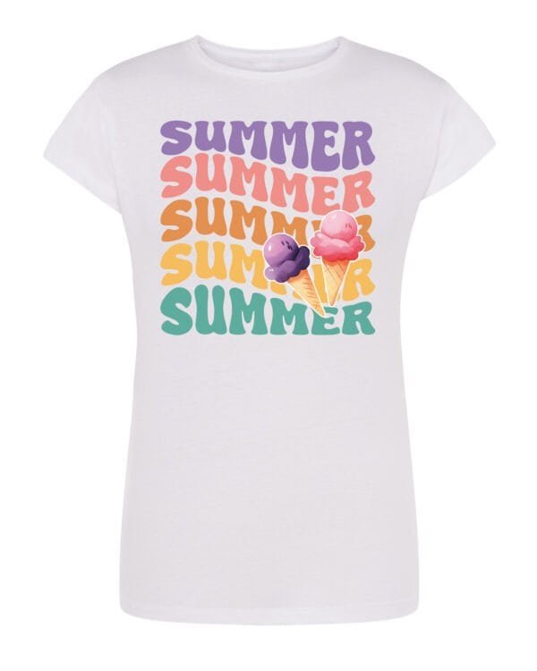 Damska koszulka Summer Lato Wakacje Lody
