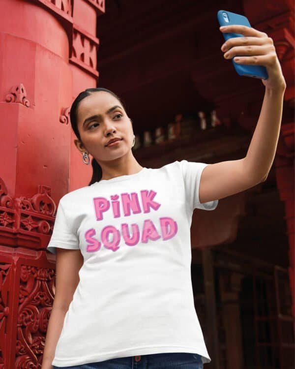 Damska koszulka Pink Squad Różowa Moc