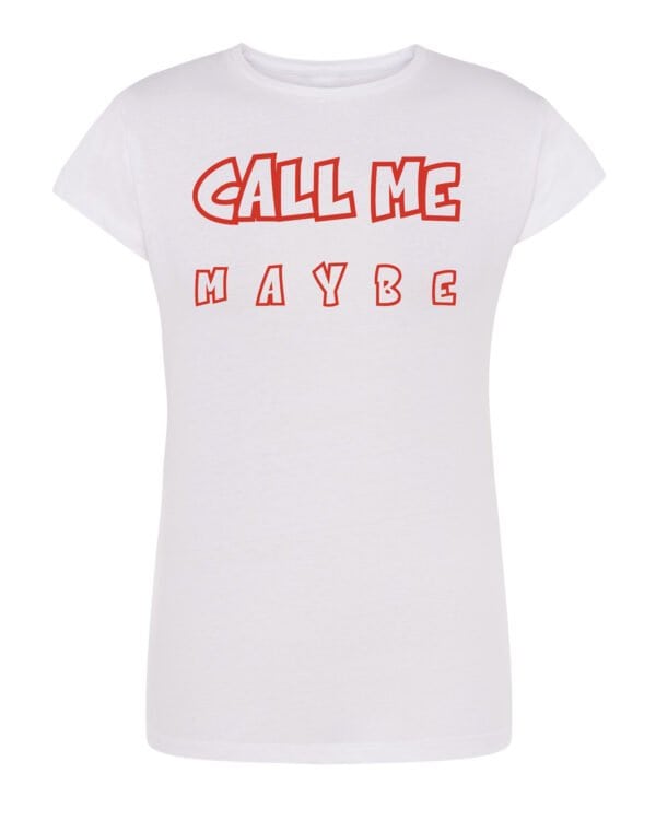 TL0636 Tshirt Female STD Damska koszulka Call Me Maybe Tekst z piosenki