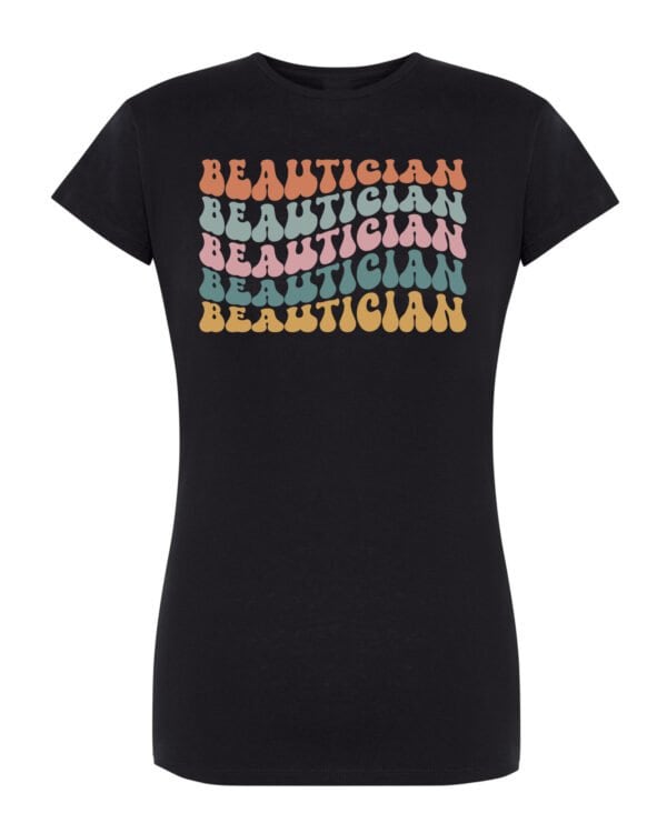 TL0822 Tshirt Female STD3 damska koszulka z nadrukiem, koszulka kosmetyczka, koszulka beauty, modna koszulka, koszulka pastelowa, koszulka retro