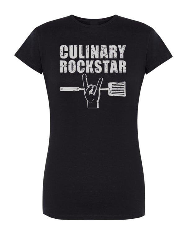 Damska koszulka Culinary Rockstar Gwiazda Kuchni