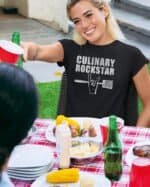 Damska koszulka Culinary Rockstar Gwiazda Kuchni