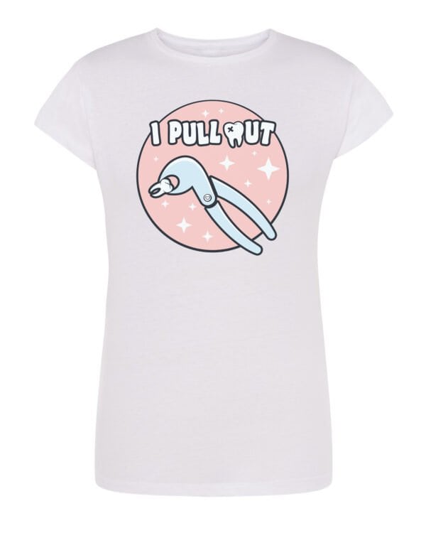 TL0832 Tshirt Female STD Damska koszulka I Pull Out Dentystyczny Humor