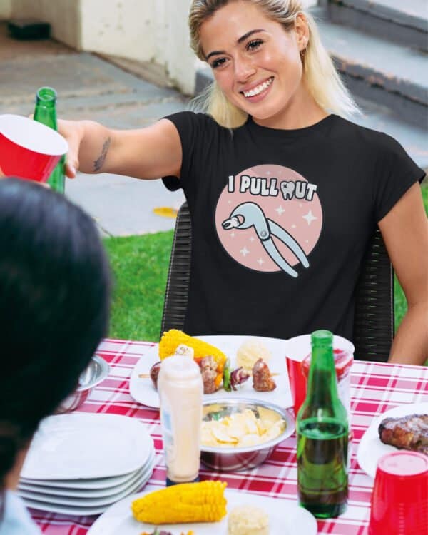 Damska koszulka I Pull Out Dentystyczny Humor