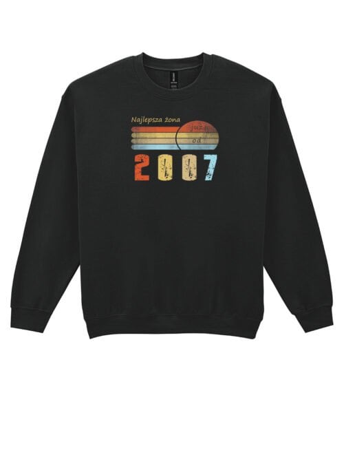 TL1209A Tshirt Hoodie Sweater SIM19 Bluza bez kaptura dla Żony Personalizowana Rocznica Ślub