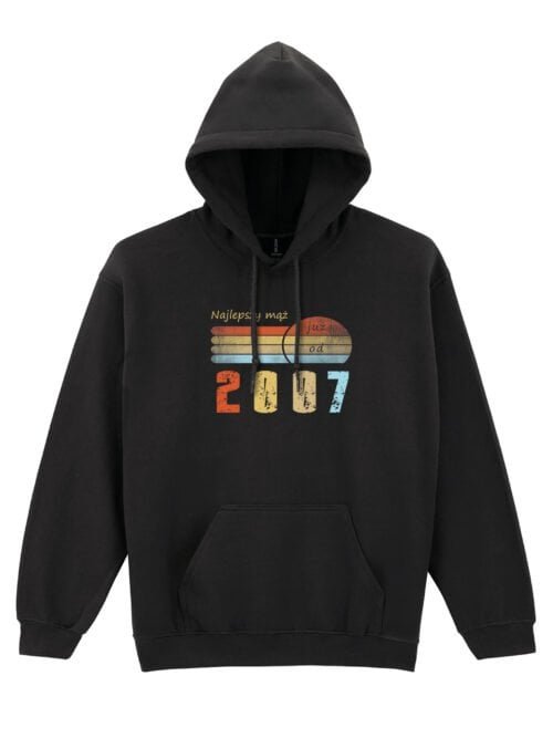 Bluza z kapturem dla Męża Personalizowana Rocznica Ślub