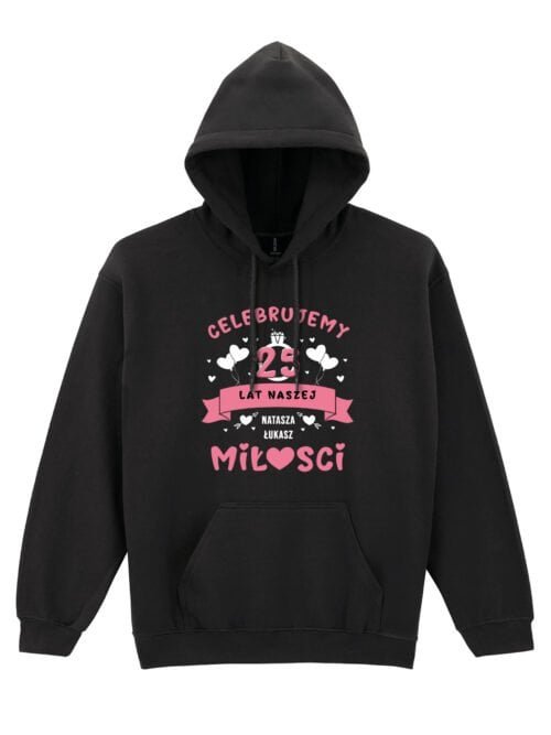 Bluza z kapturem dla Żony Personalizowana Rocznica Ślub Miłość