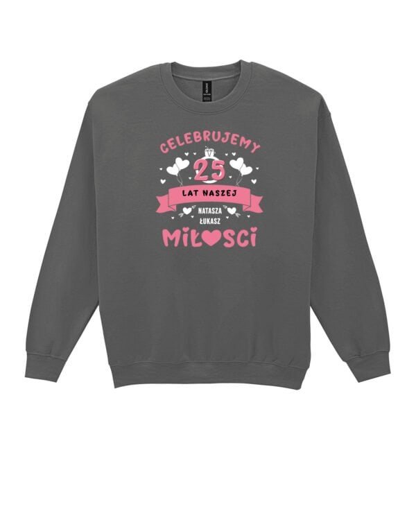 Bluza bez kaptura dla Żony <br>Personalizowana Rocznica Ślub Miłość