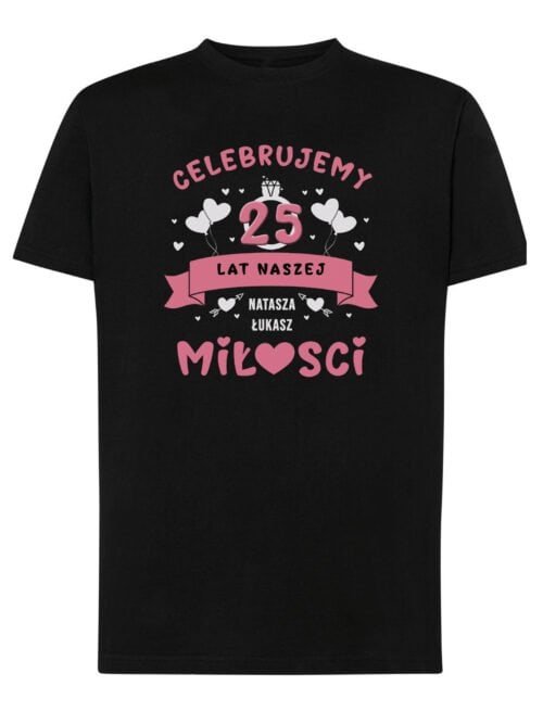 Koszulka dla Żony Personalizowana Rocznica Ślub Miłość