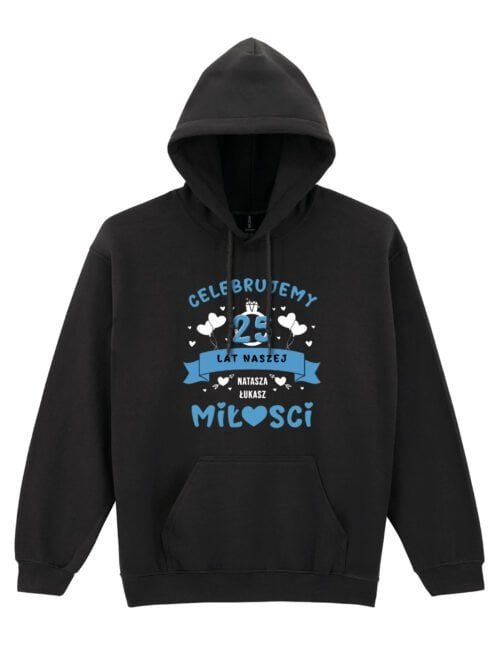 Bluza z kapturem dla Męża Personalizowana Rocznica Ślub Miłość