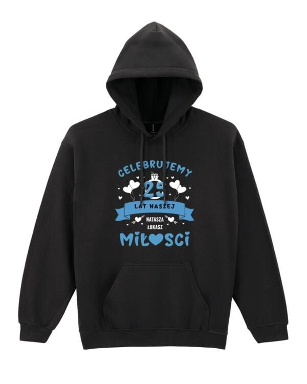 Bluza z kapturem dla Męża Personalizowana Rocznica Ślub Miłość