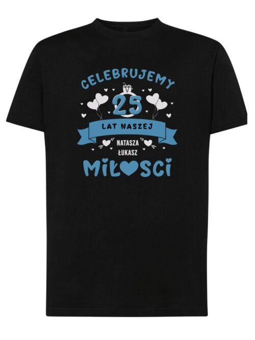 Koszulka dla Męża Personalizowana Rocznica Ślub Miłość