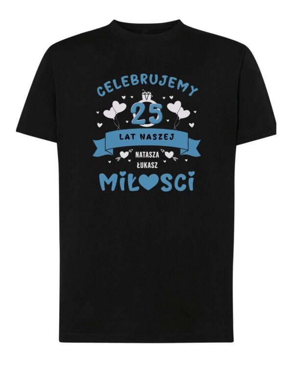 Koszulka dla Męża Personalizowana Rocznica Ślub Miłość