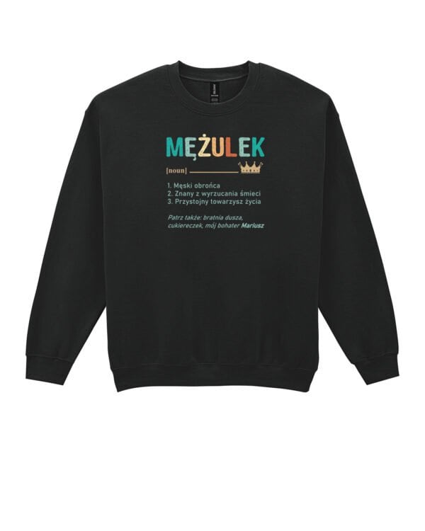 TL1215 Tshirt Hoodie Sweater SIM19 Bluza bez kaptura dla Męża Personalizowana Śmieszna