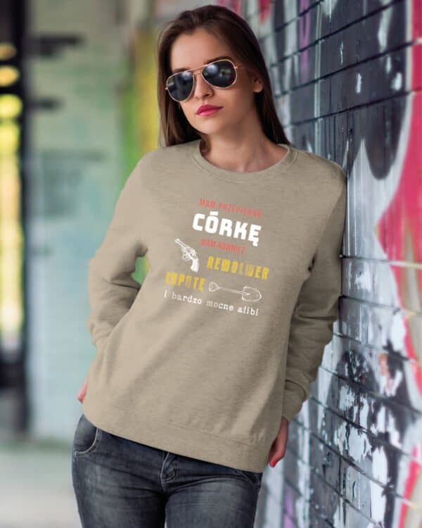 TL1217 Tshirt Hoodie Sweater SIM29 Bluza bez kaptura <br>Śmieszna dla Ojca Córki