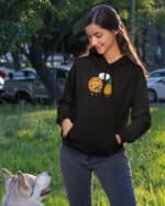 TL1224 Tshirt Hoodie Sweater SIM11 Bluza z kapturem <br>Śmieszna Pizza Ananas