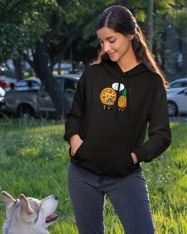 TL1224 Tshirt Hoodie Sweater SIM11 Bluza z kapturem <br>Śmieszna Pizza Ananas