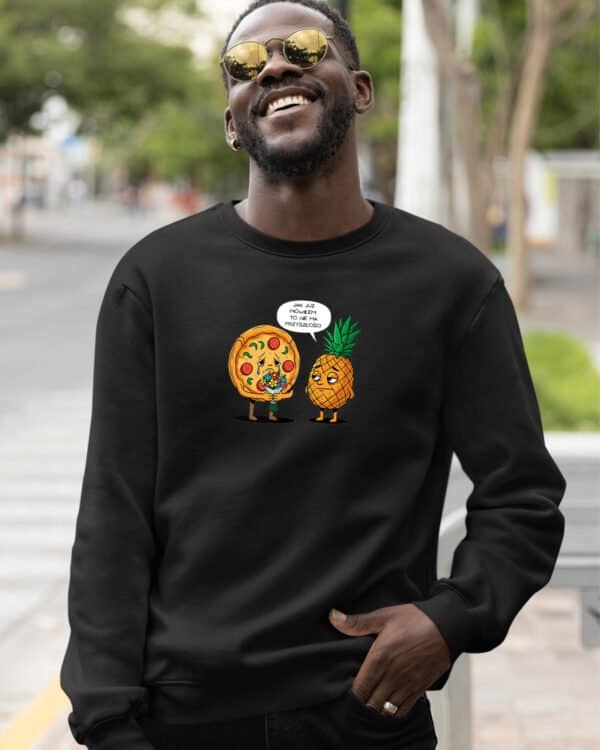 TL1224 Tshirt Hoodie Sweater SIM21 Bluza bez kaptura <br>Śmieszna Pizza Ananas