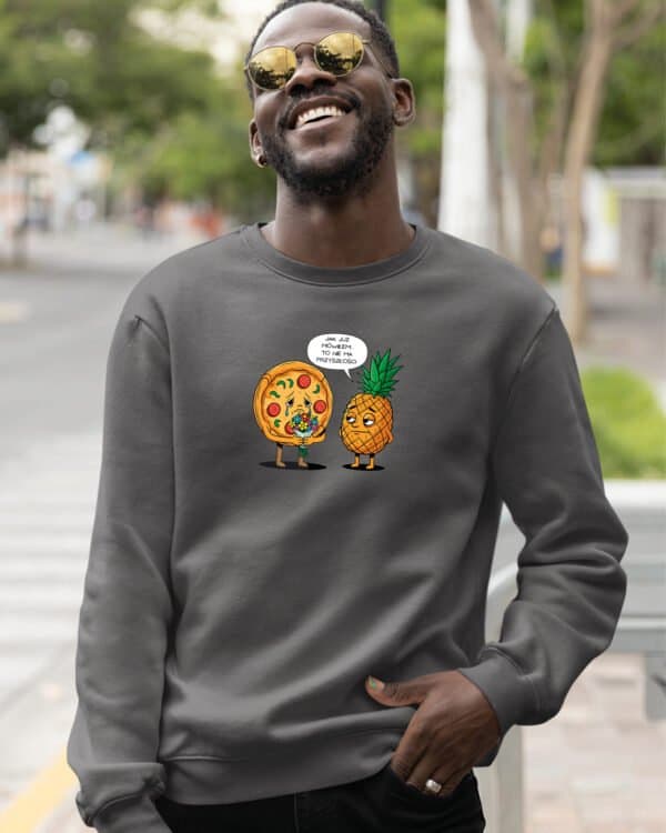TL1224 Tshirt Hoodie Sweater SIM24 Bluza bez kaptura <br>Śmieszna Pizza Ananas
